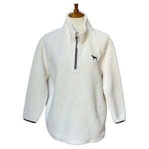 Victoria Secrets Sherpa Quarter Zip Sweater